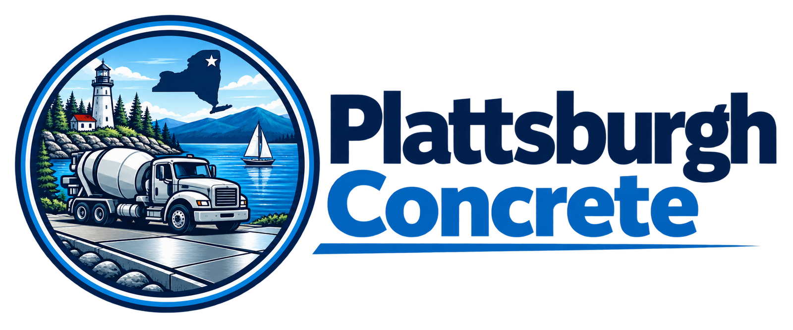 Plattsburgh Concrete logo