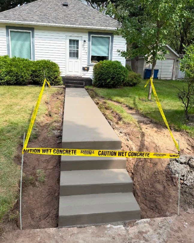 Concrete Sidewalk Installation in Plattsburgh, New York