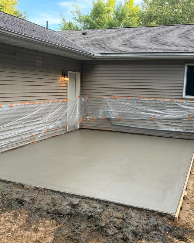 Custom Concrete Patio Design in Plattsburgh, New York