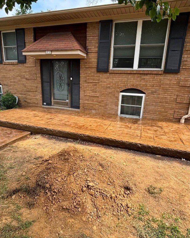 Custom Concrete Porch Design in Plattsburgh, New York