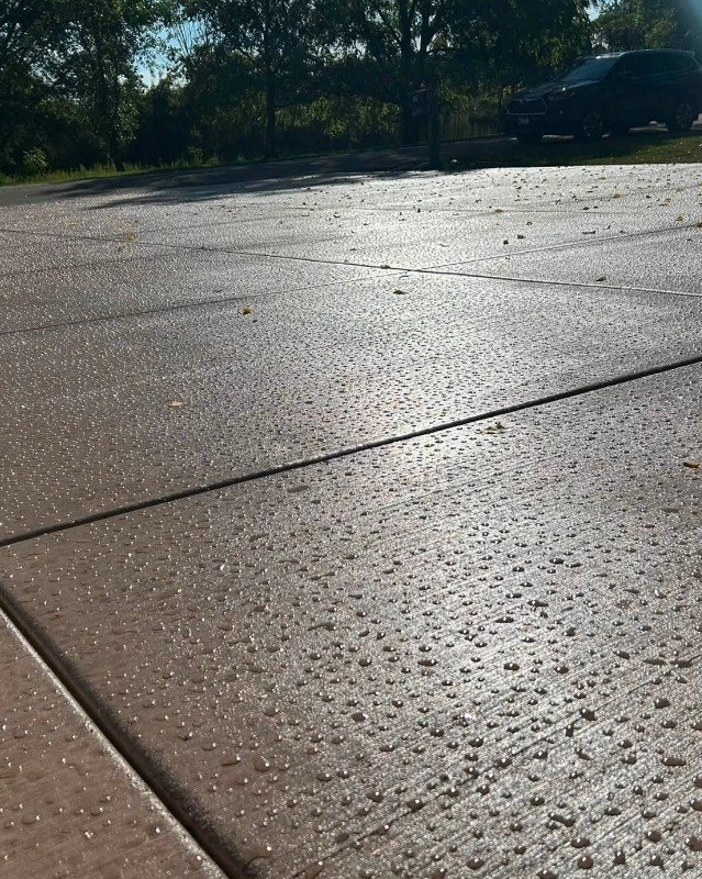 Decorative Colored Concrete Walkway in Plattsburgh, New York