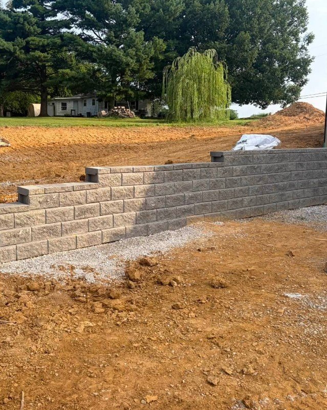 Decorative Concrete Retaining Wall in Plattsburgh, New York
