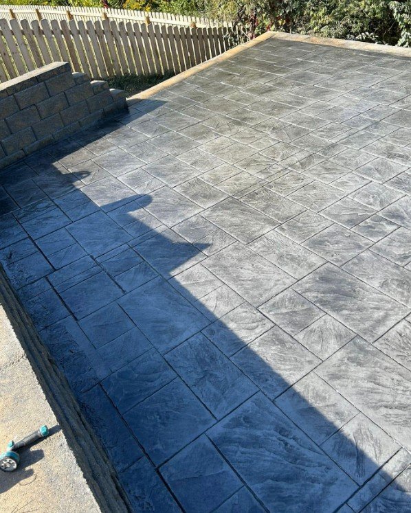Decorative Stamped Concrete Patio in Plattsburgh, New York