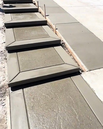 Residential concrete sidewalk paving completed in Plattsburgh, New York