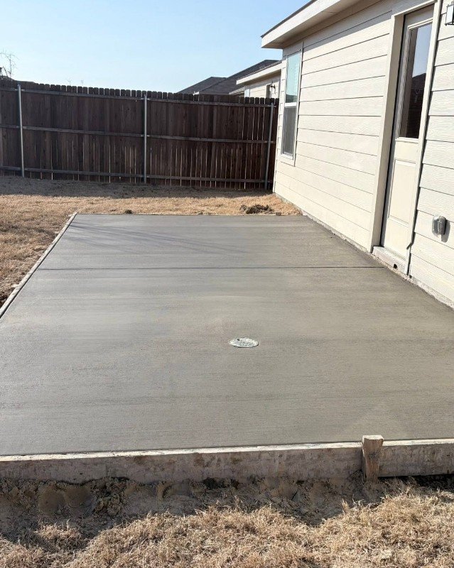 Residential concrete slab poured for a customer in Plattsburgh, New York